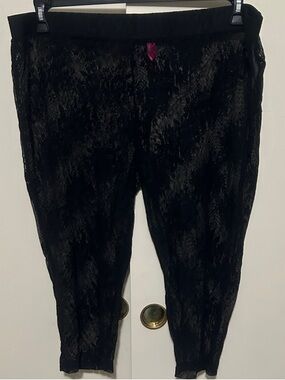 Pure Energy Black Lace Swim Coverup Pants